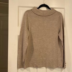 Talbots metallic boat neck sweater. Size L